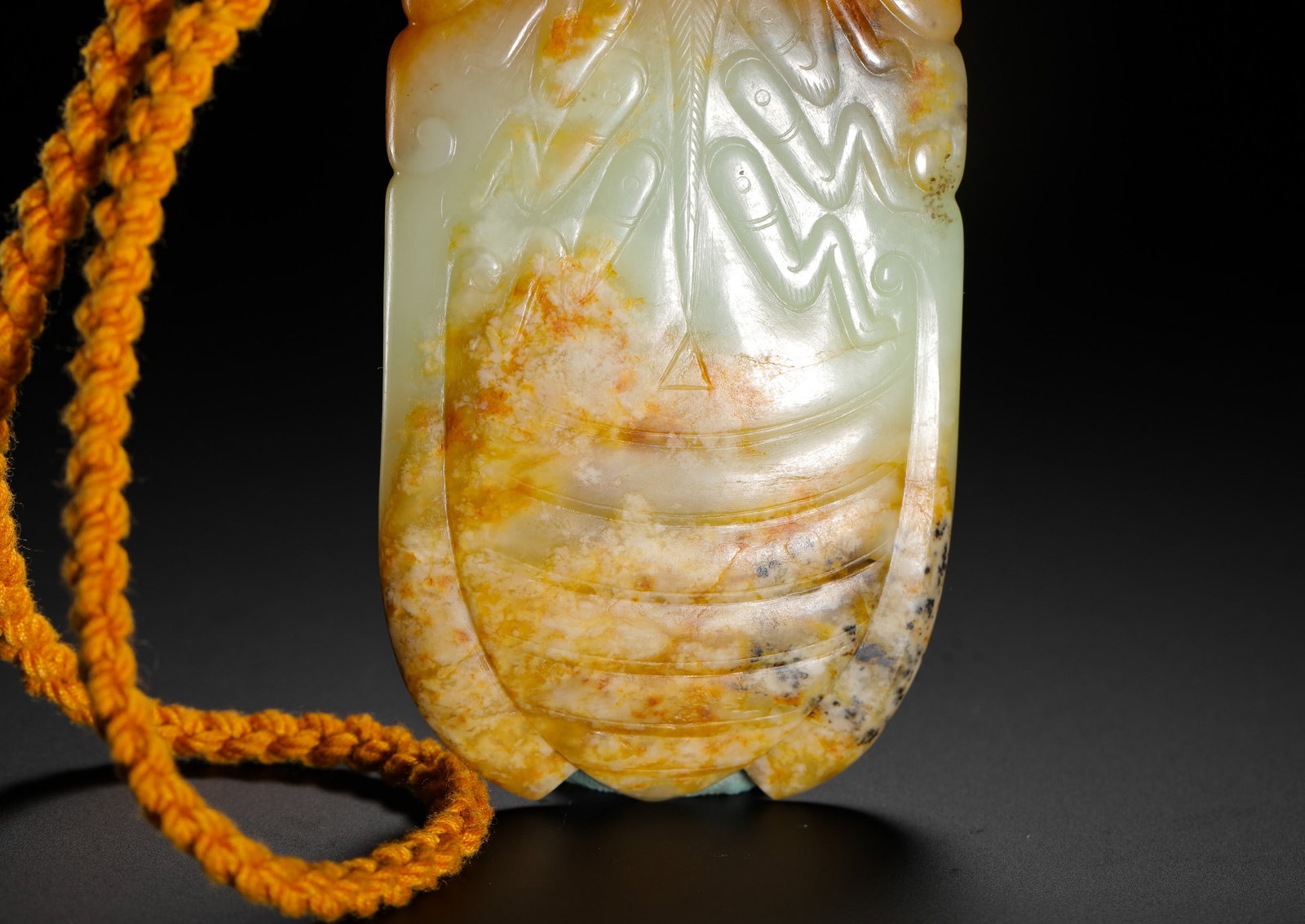 HETIAN JADE CICADA PENDANT - 5