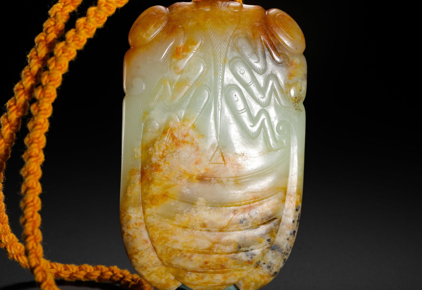 HETIAN JADE CICADA PENDANT - 6