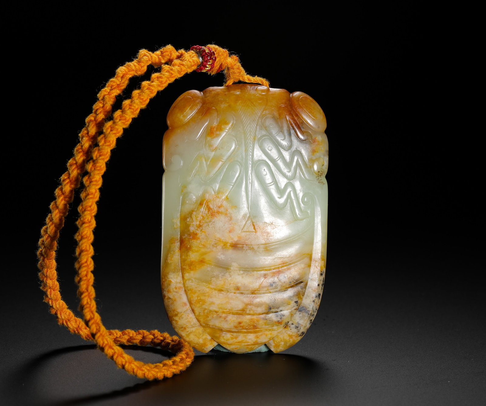 HETIAN JADE CICADA PENDANT - 8