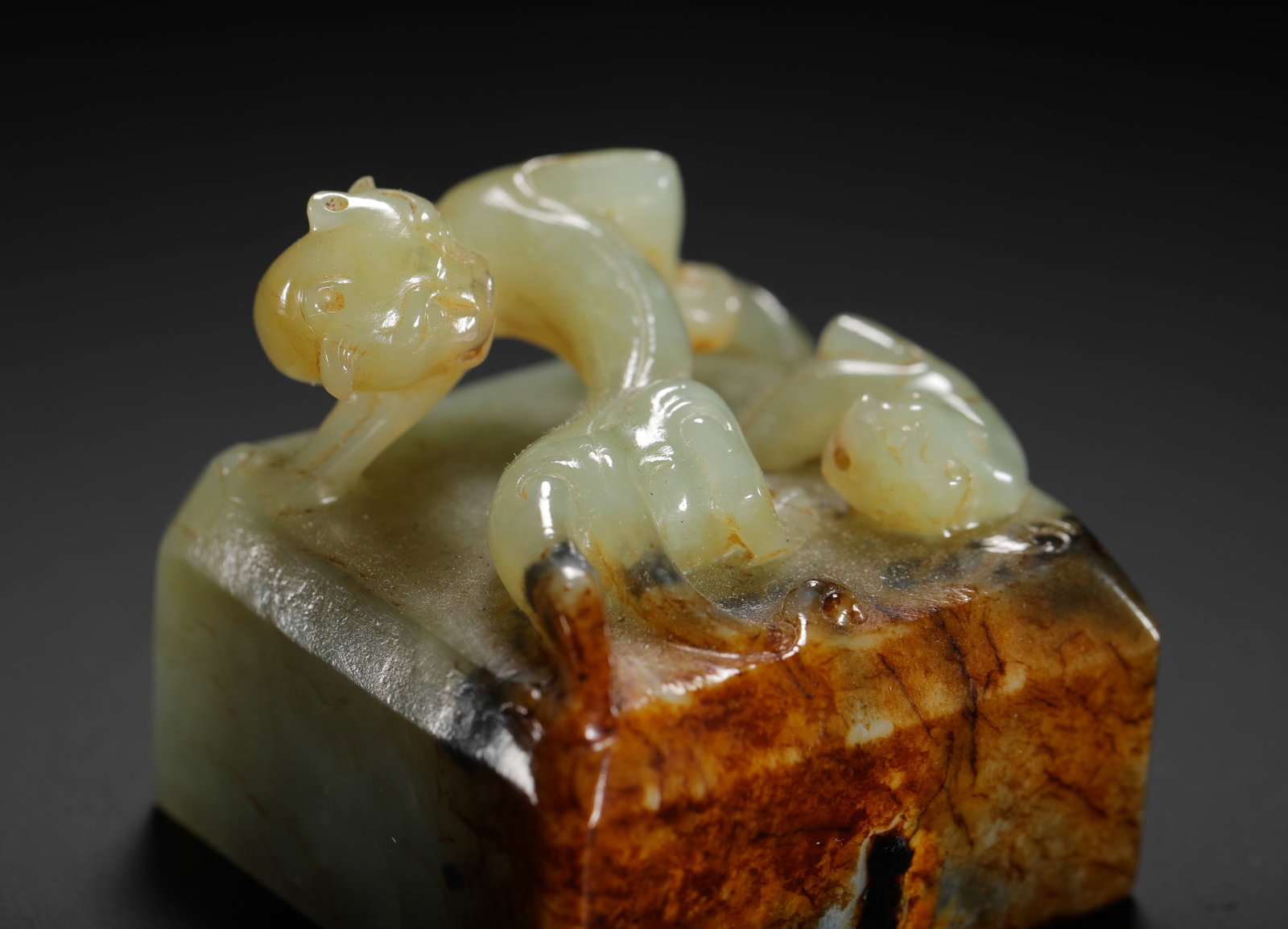 HETIAN JADE CHILONG SEAL - 2