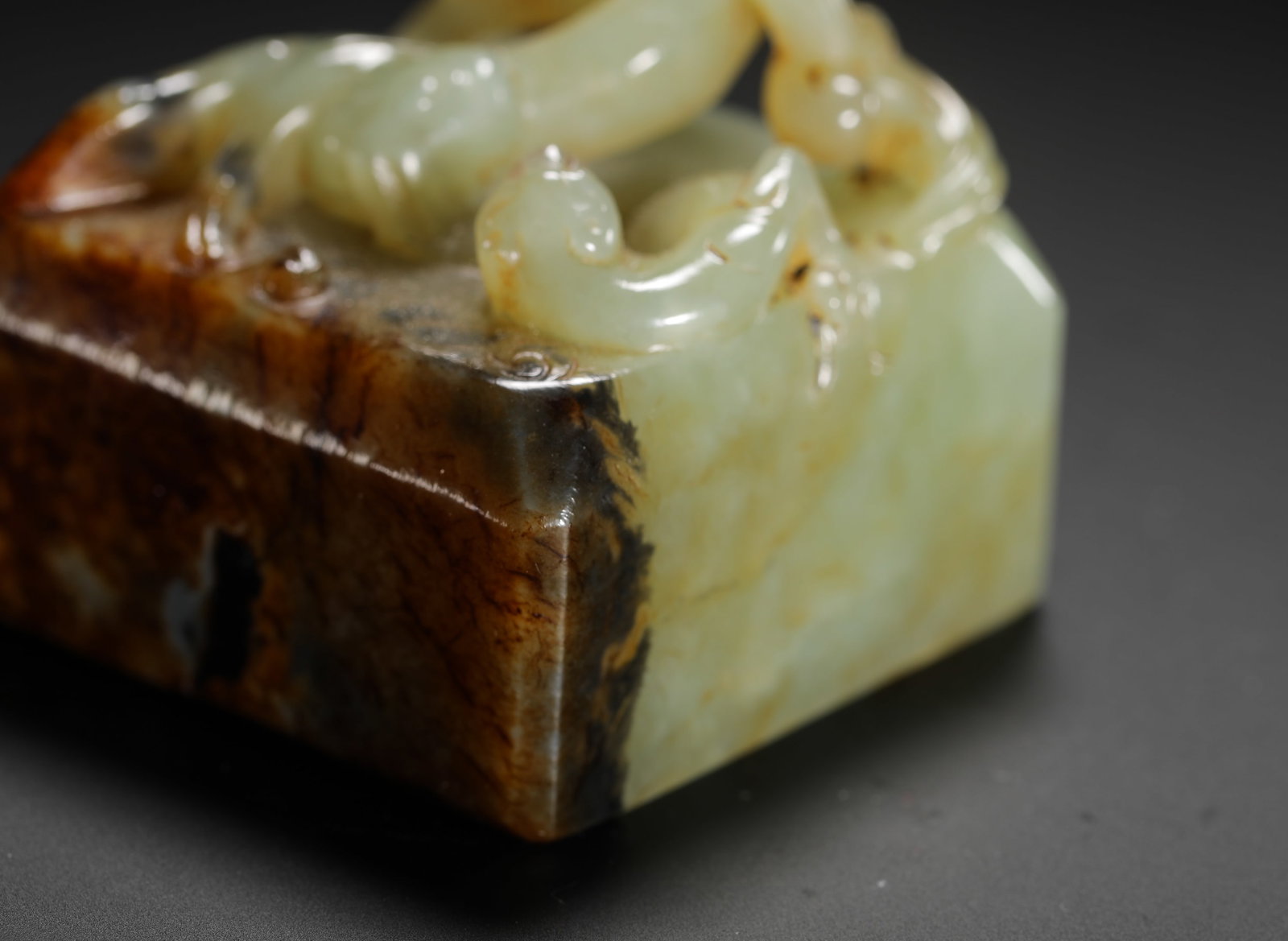 HETIAN JADE CHILONG SEAL - 8