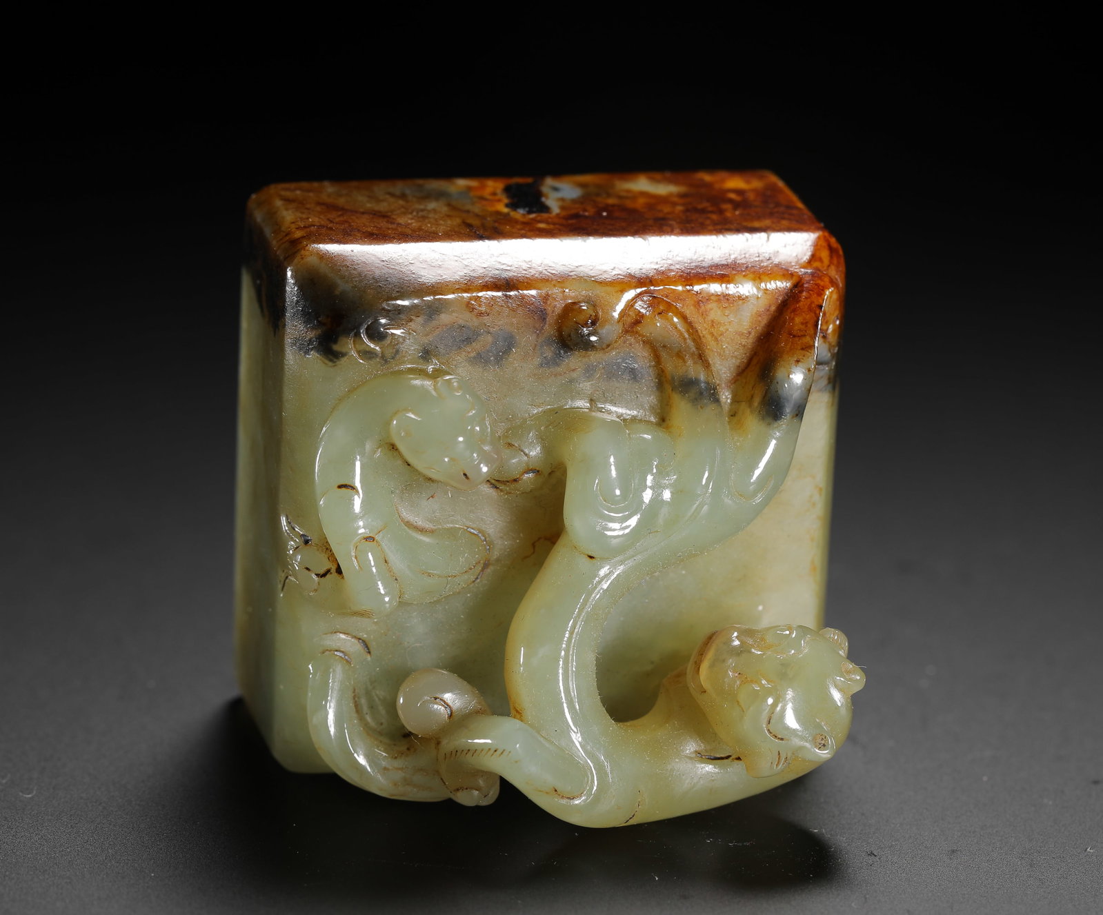 HETIAN JADE CHILONG SEAL - 9