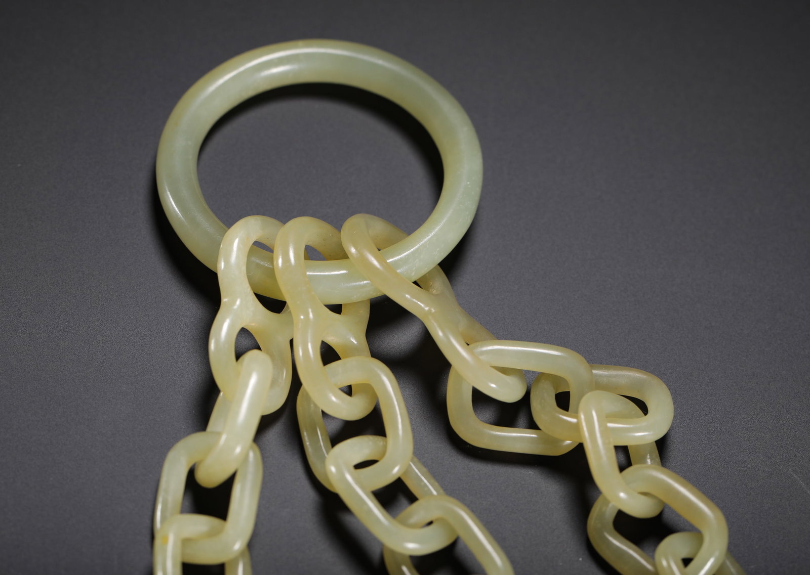 HETIAN JADE CHAINRING TRIPLE SEAL - 5