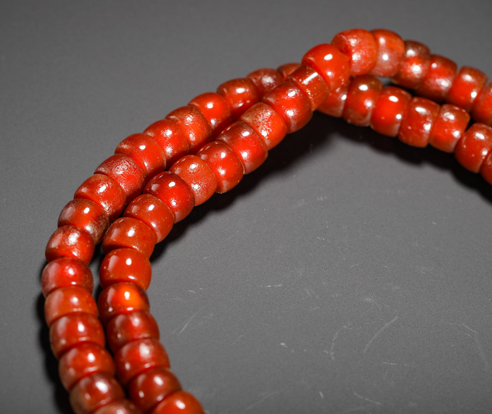STRING OF RED AGATE - 4