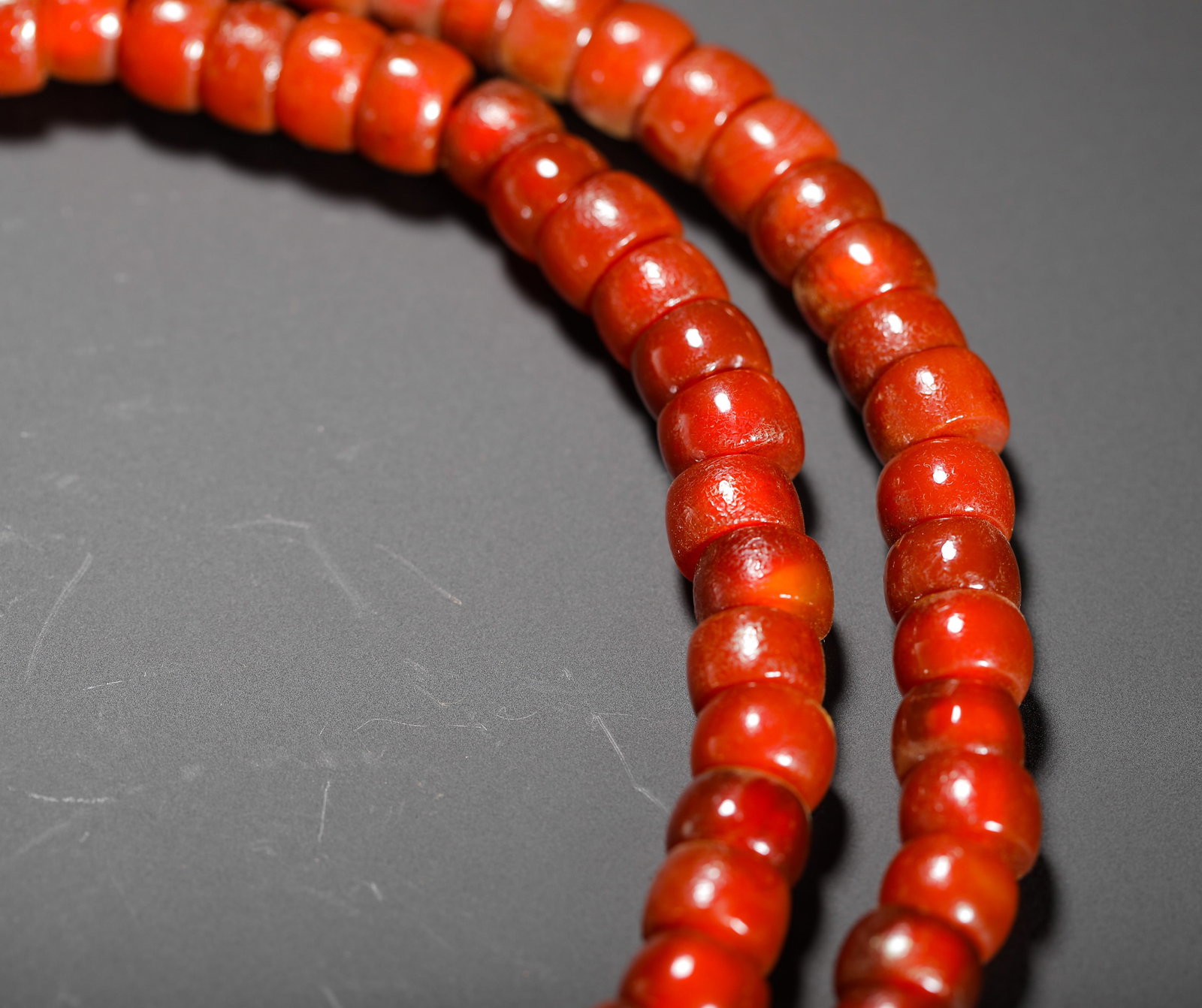 STRING OF RED AGATE - 6
