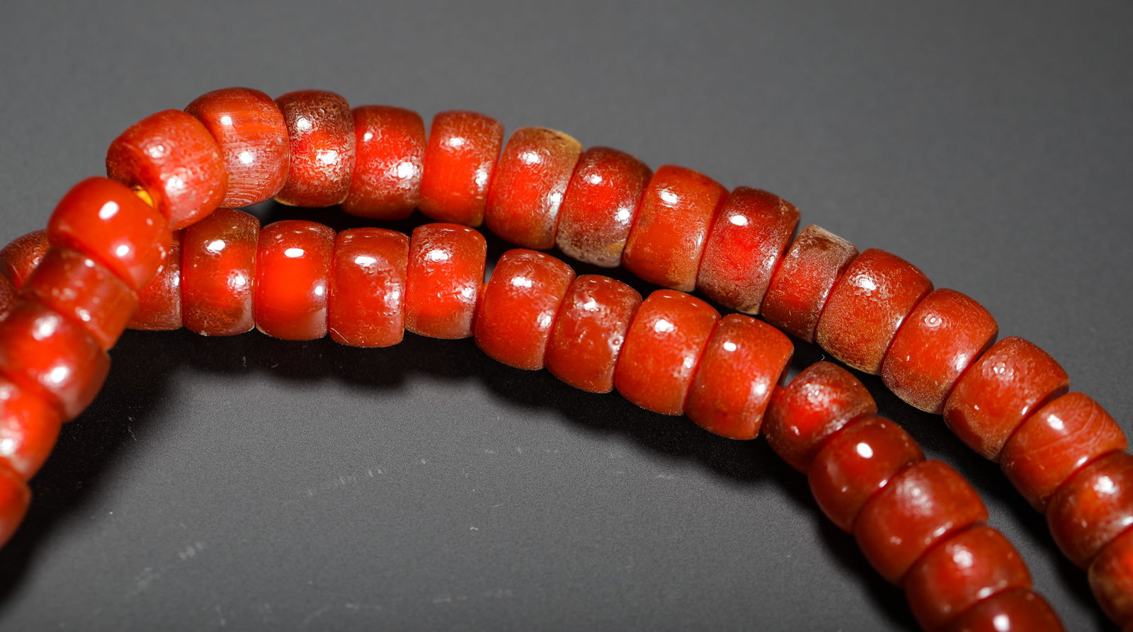 STRING OF RED AGATE - 7