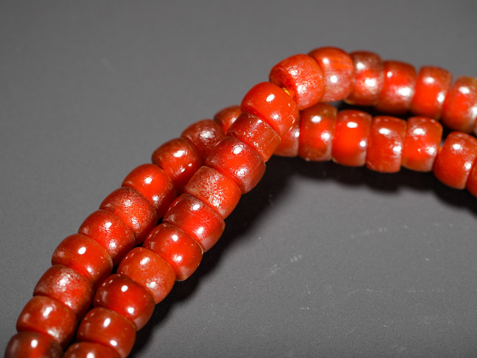 STRING OF RED AGATE - 8