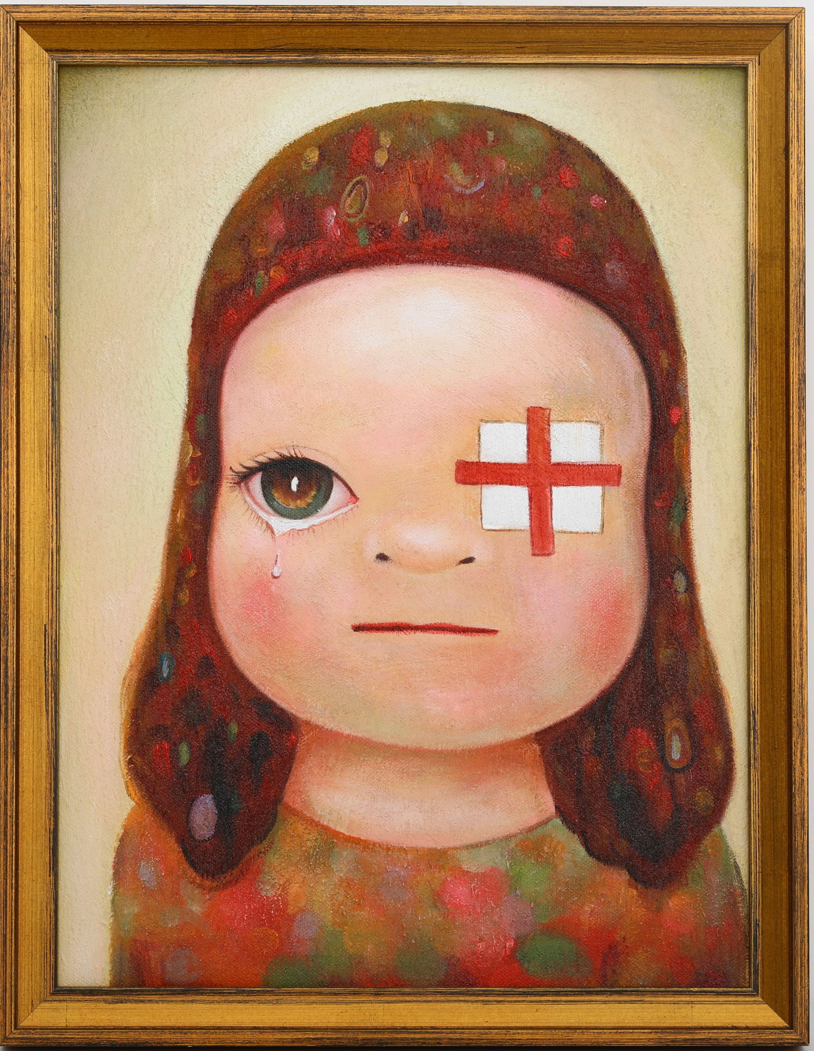 YOSHITOMO NARA (JAPAN, 1959).OIL PAINTING: YOSHITOMO NARA (JAPAN, 1959).OIL PAINTING (40 x 29cm)