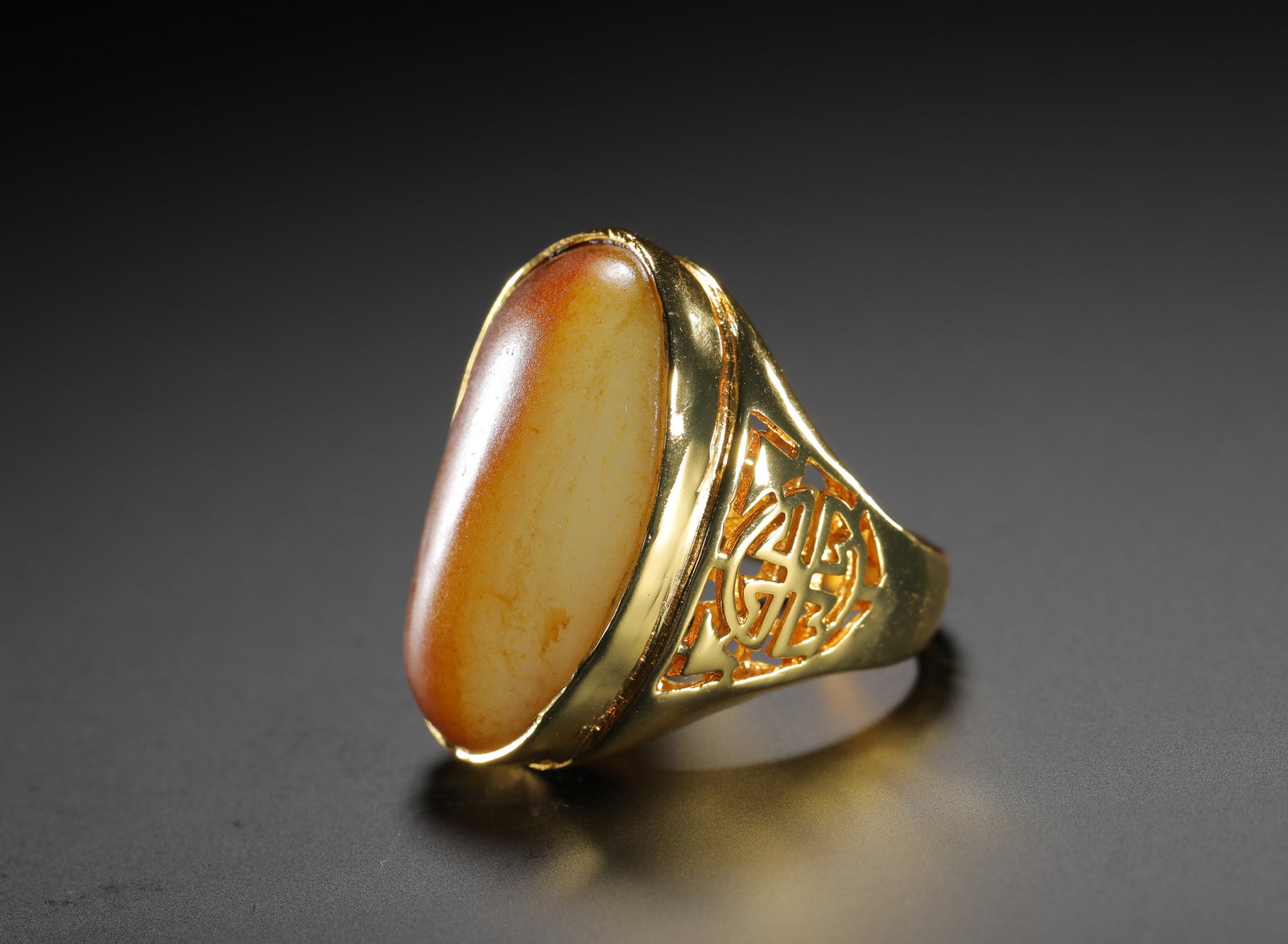 HETIAN JADE FINGER RINGS: HETIAN JADE FINGER RINGS (2cm,Weight:22g)