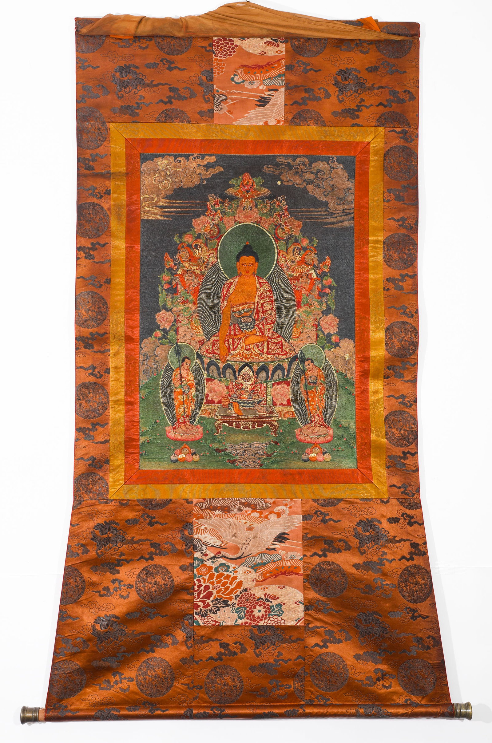 BROCADE THANGKA OF SAKYAMUNI BUDDHA (1 of 9)