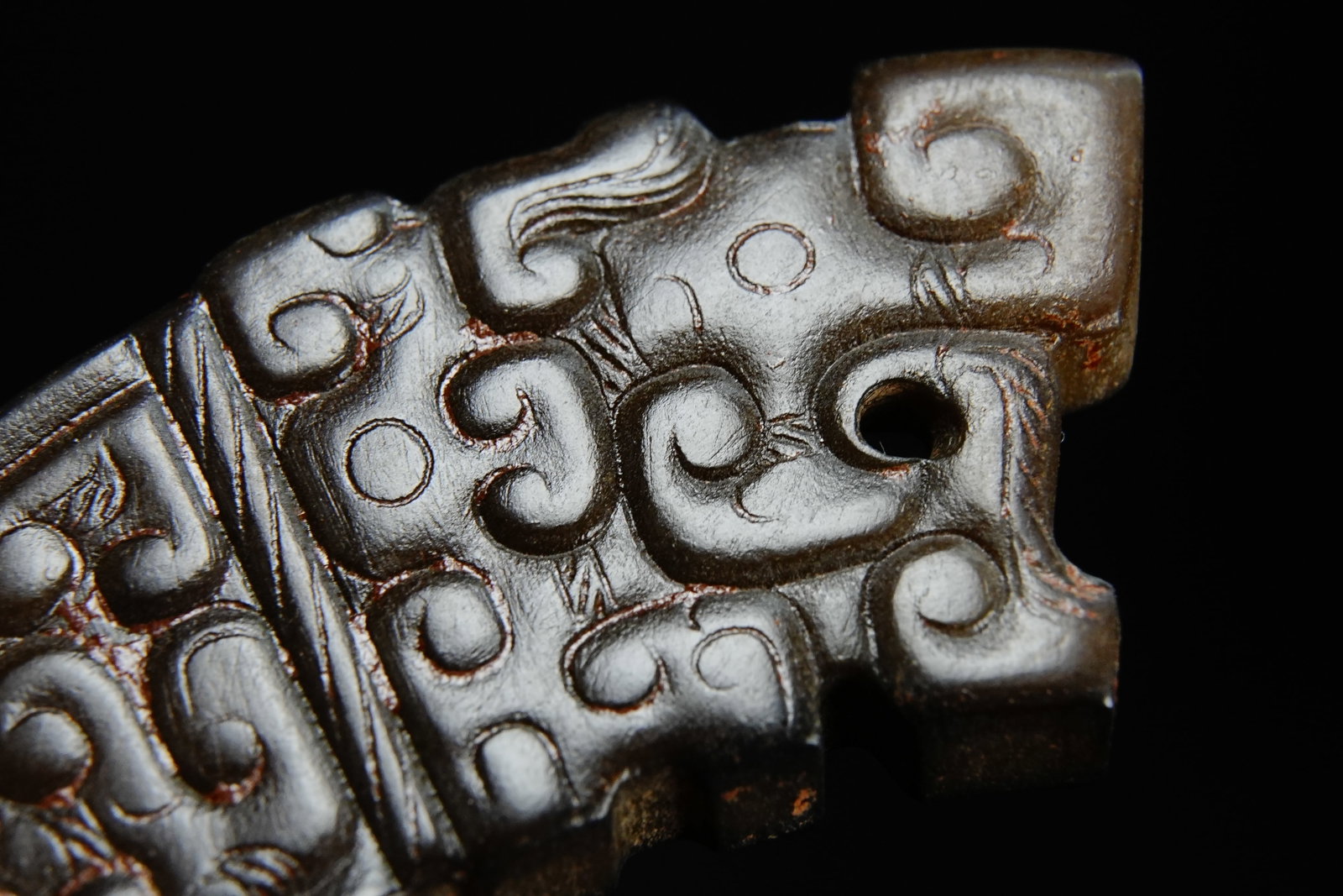 Jade Carved Dragon Pattern Xi - 3