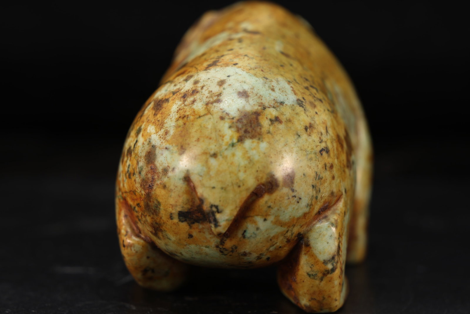 Jade Carved Bear Shape Ornament - 7