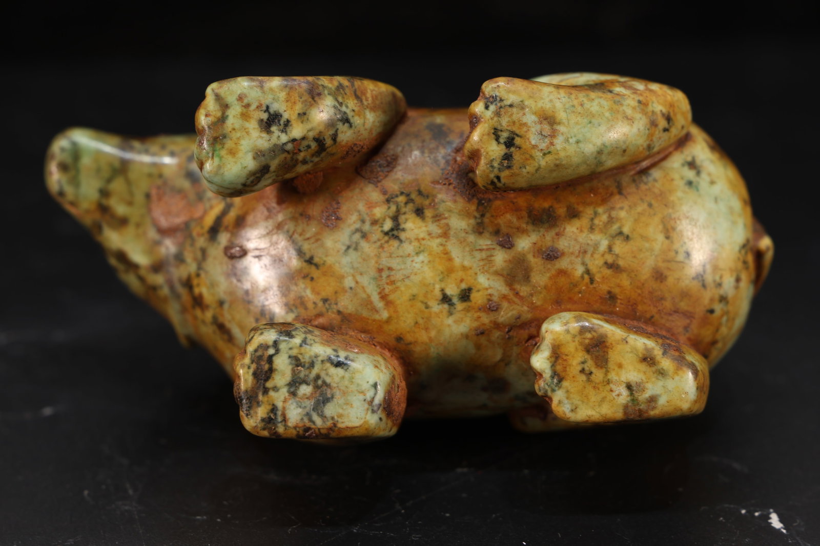 Jade Carved Bear Shape Ornament - 8