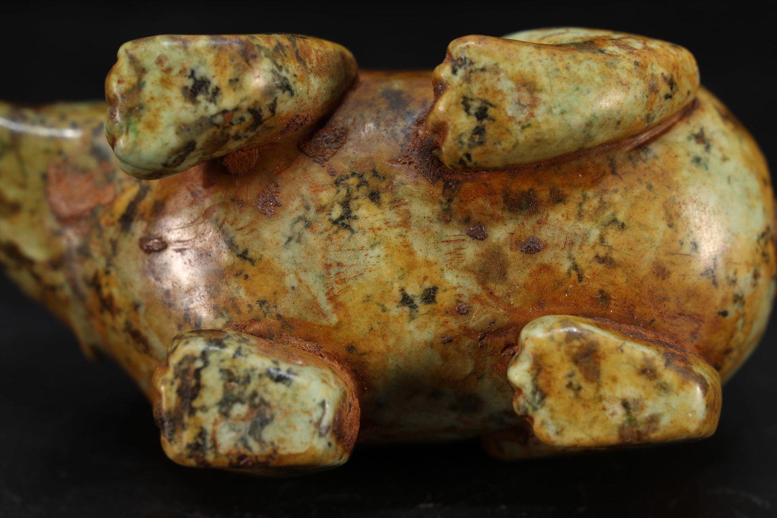 Jade Carved Bear Shape Ornament - 9