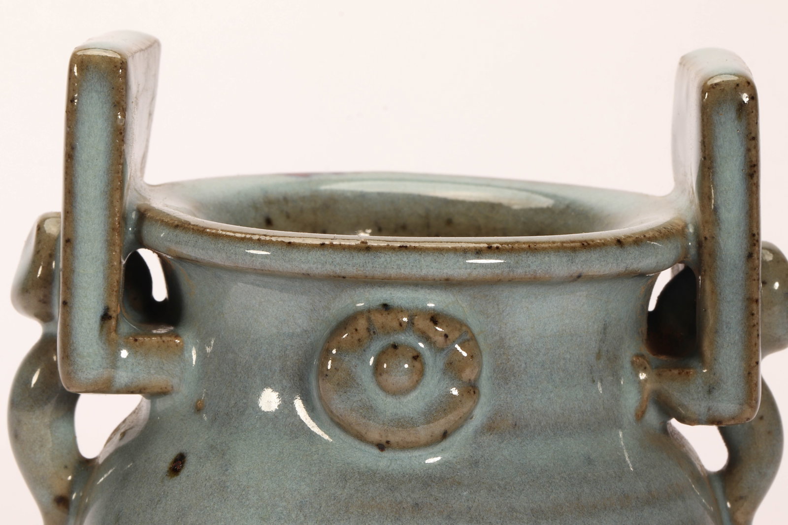 A CHINESE JUN WARE TRIPOD CENSER - 3