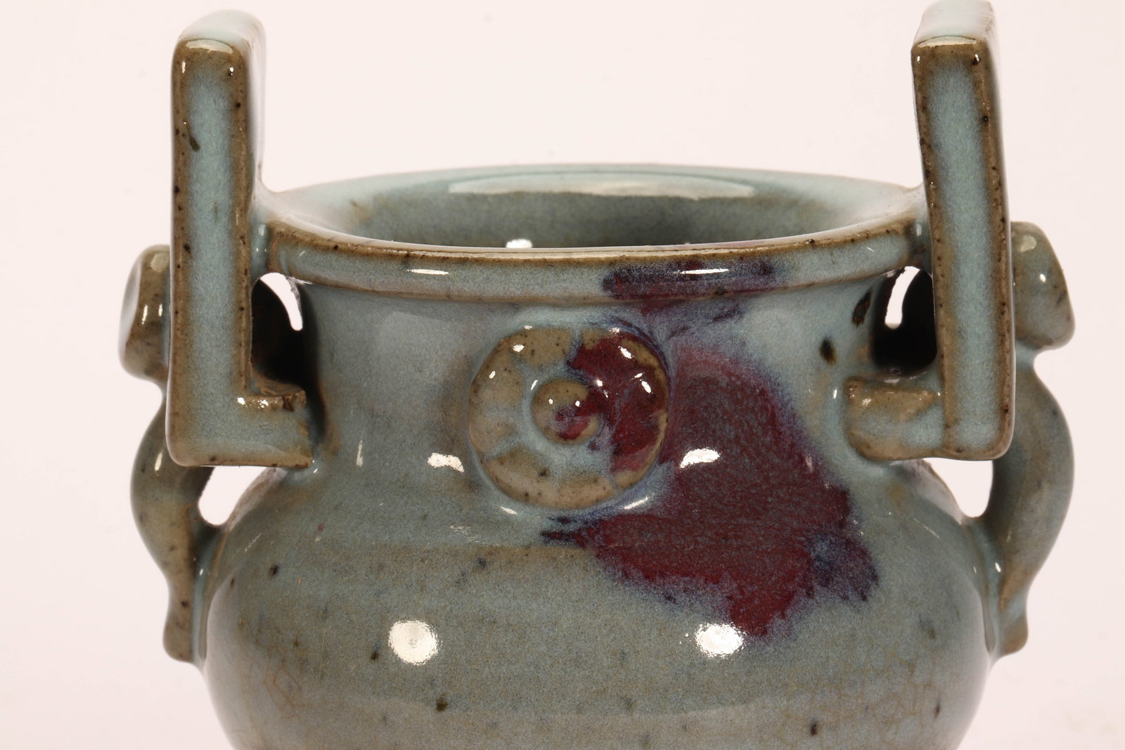 A CHINESE JUN WARE TRIPOD CENSER - 6