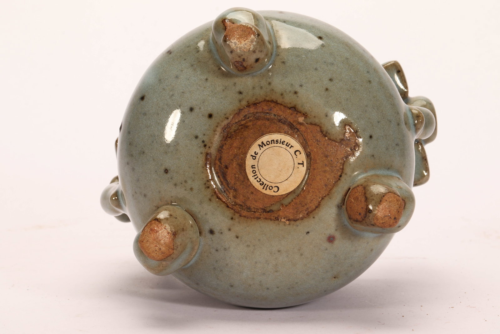 A CHINESE JUN WARE TRIPOD CENSER - 9