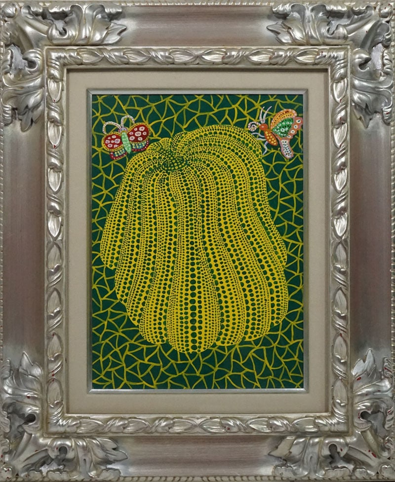 Drawing Pumpkin Oil Painting,Yayoi Kusama Mark: Drawing Pumpkin Oil Painting,Yayoi Kusama Mark ?55 x 44cm?