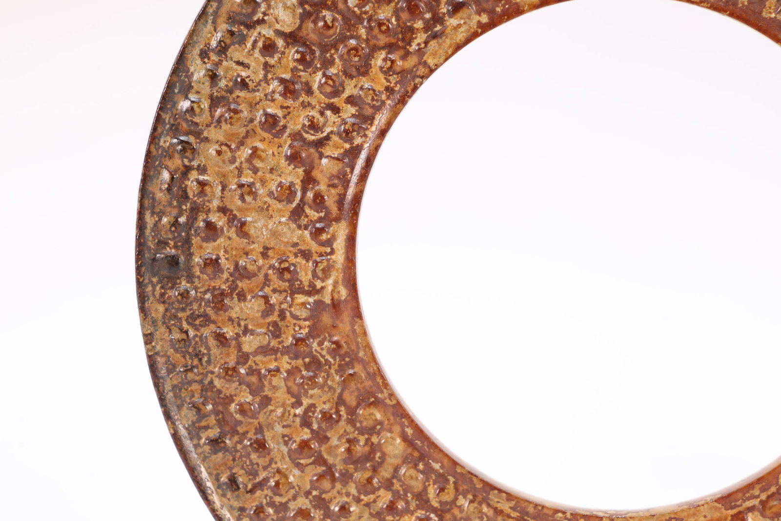 Jade Carved Cloud Pattern Bi - 5