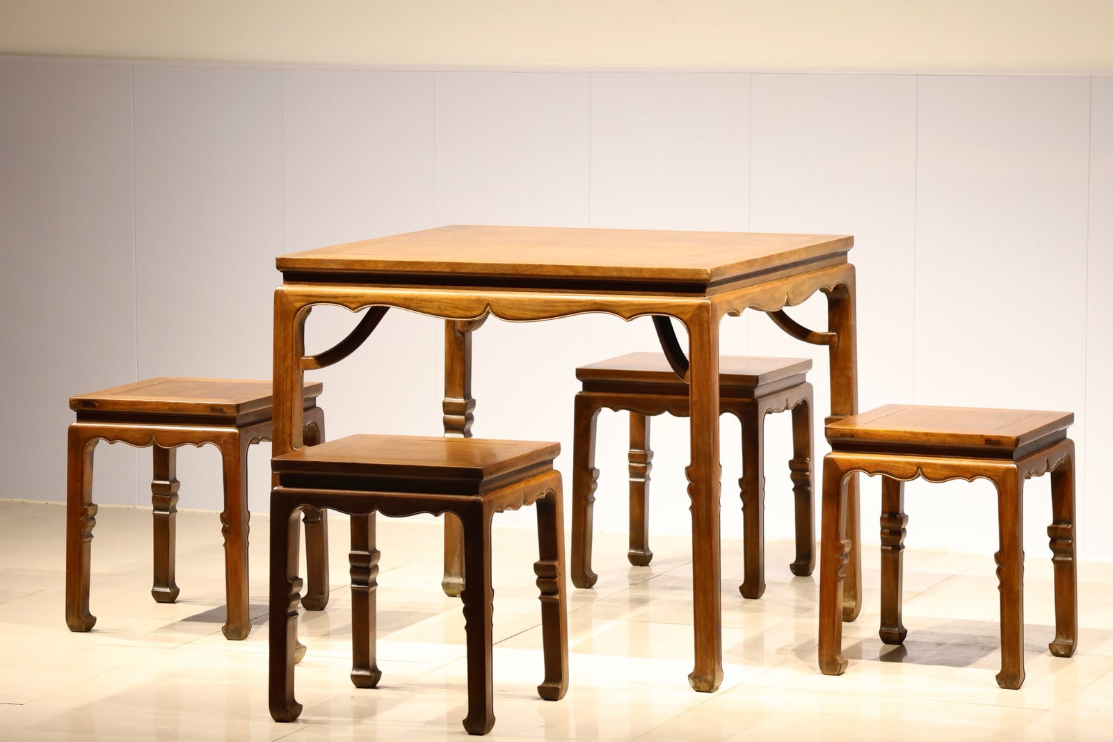 Group of Five Huanghuali Wood Table and Chair (1 of 9)