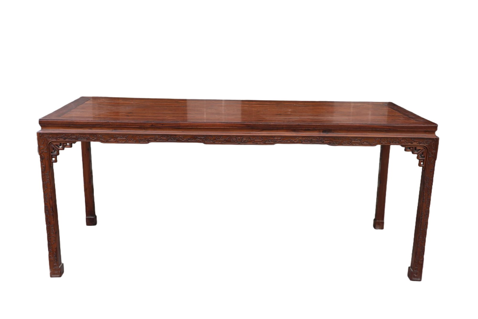 Huanghuali Wood Carved RuYi and Cloud Pattern Table (1 of 7)