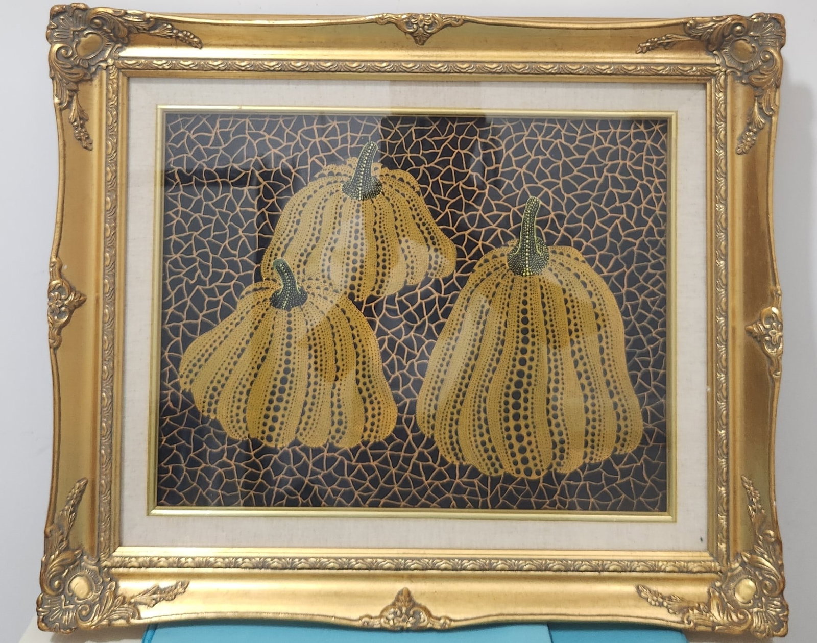 Drawing Pumpkin Oil Painting,Yayoi Kusama Mark: Drawing Pumpkin Oil Painting,Yayoi Kusama Mark ?59 x 50cm?