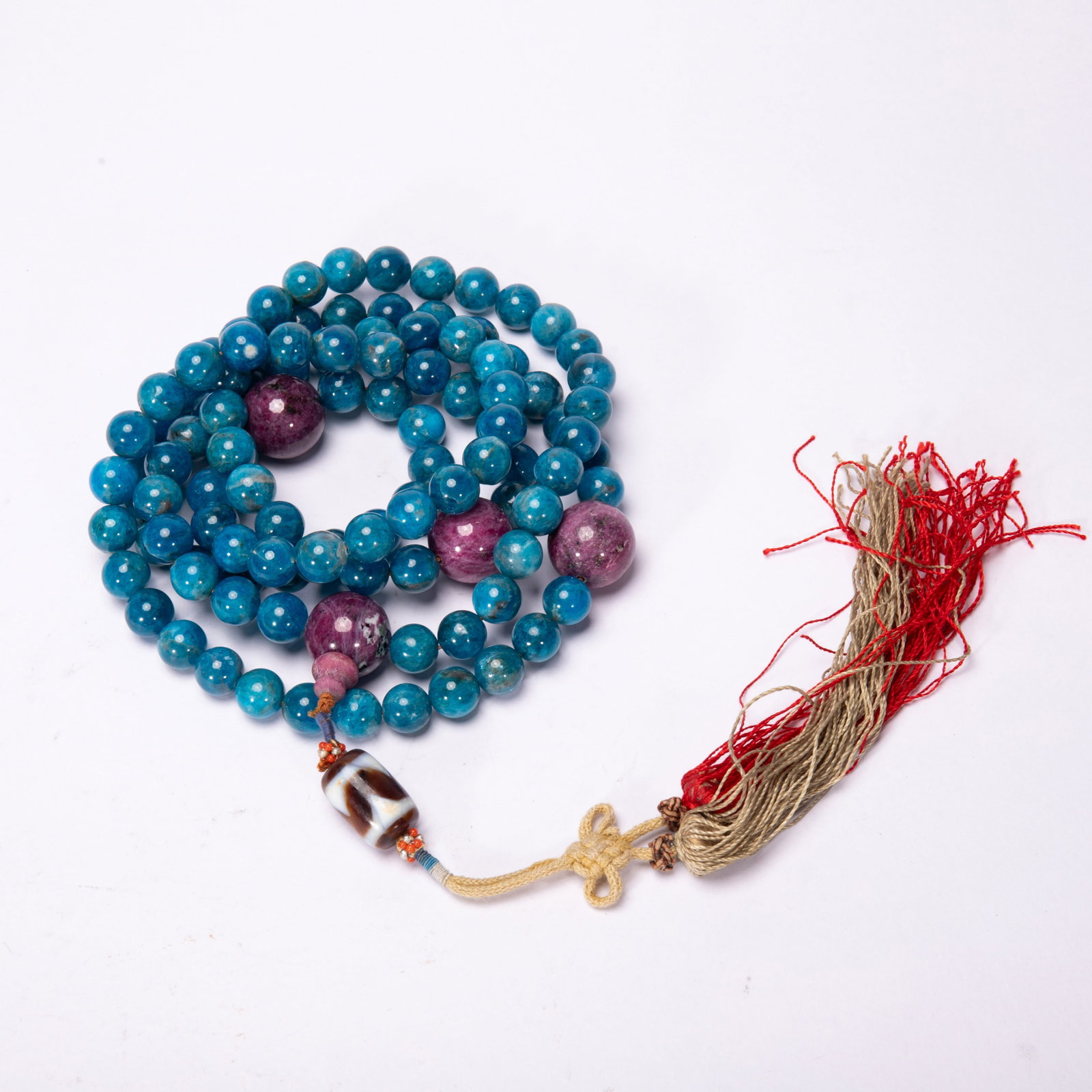 CHINESE AQUAMARINE PRAYER BEADS (1 of 10)