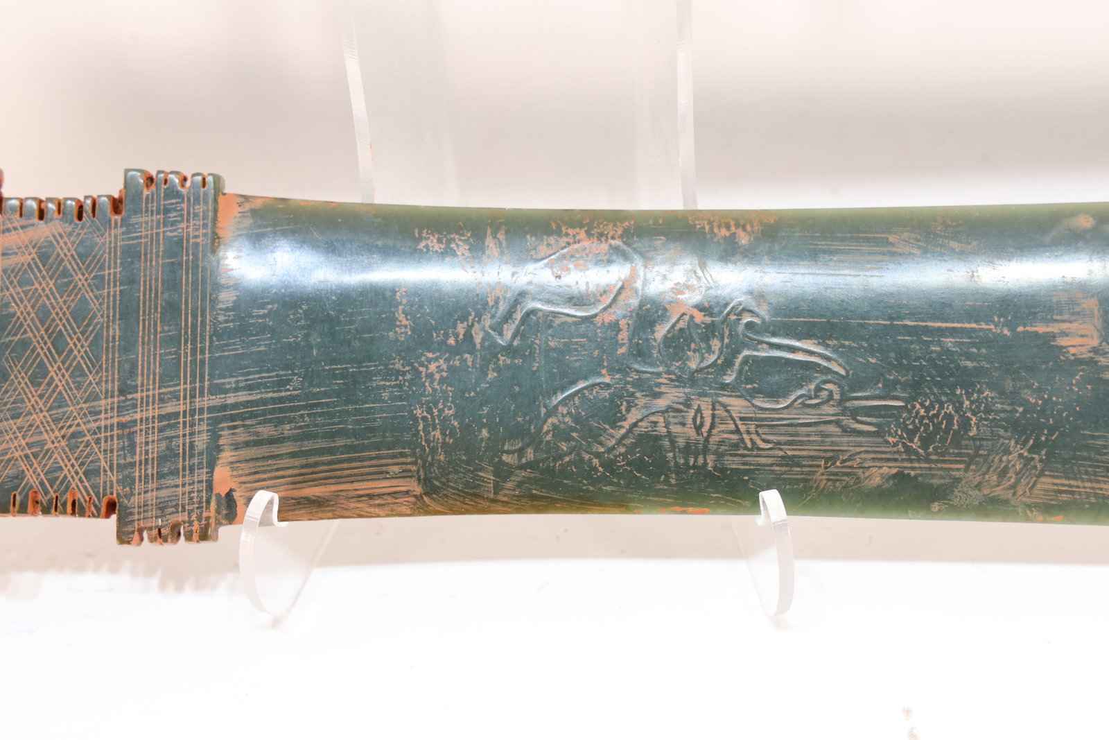 Jade Carved Beast Face Pattern Zhang - 3