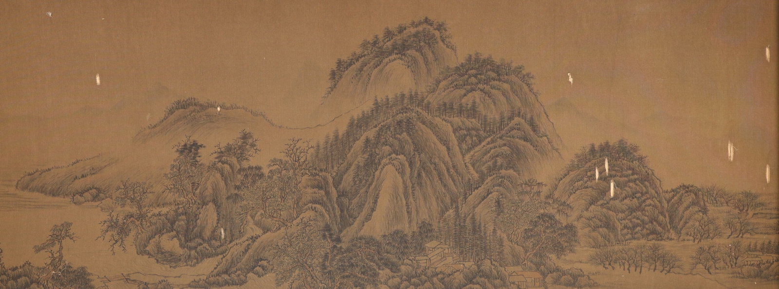 Chinese Drawing Landscape Hand Scroll,Wang Meng Mark - 13