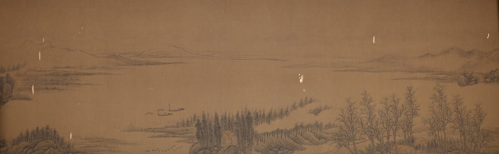 Chinese Drawing Landscape Hand Scroll,Wang Meng Mark - 6