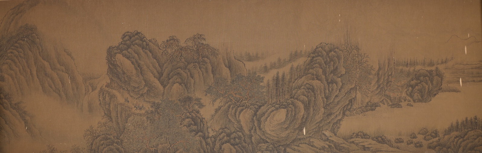 Chinese Drawing Landscape Hand Scroll,Wang Meng Mark - 7