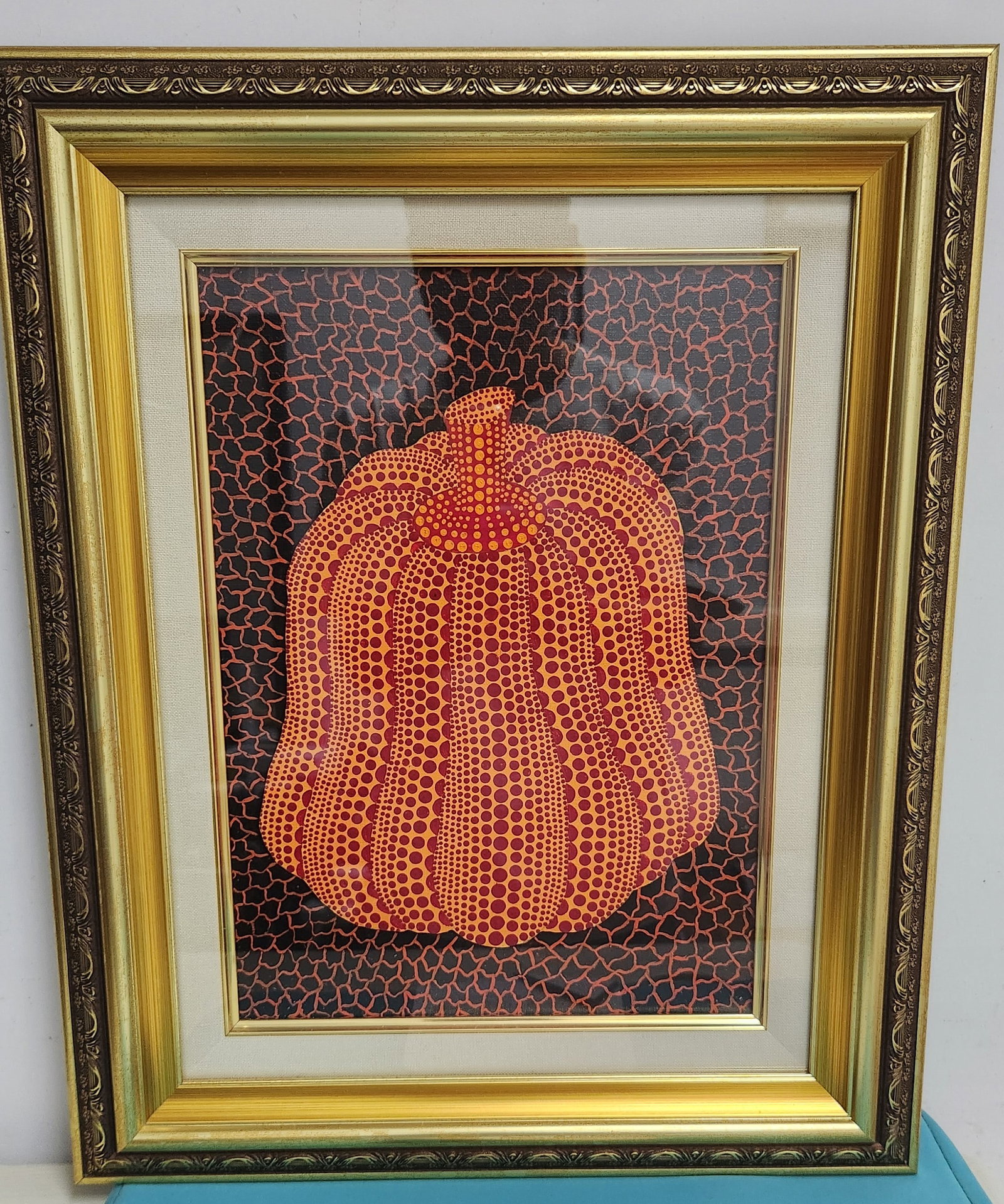 Drawing Pumpkin Oil Painting,Yayoi Kusama Mark: Drawing Pumpkin Oil Painting,Yayoi Kusama Mark ?48 x 39cm?
