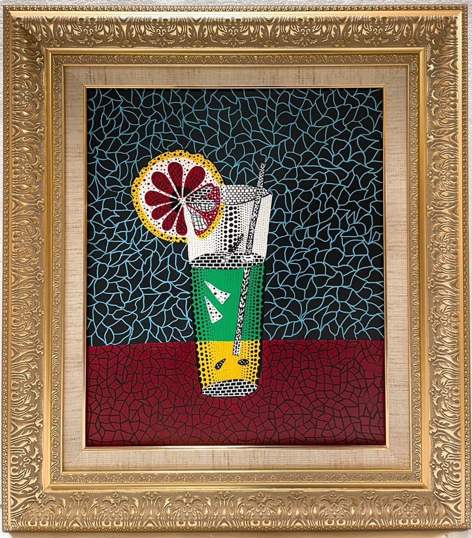 Drawing Lemon Juice Oil Painting,Yayoi Kusama Mark (1 of 9)