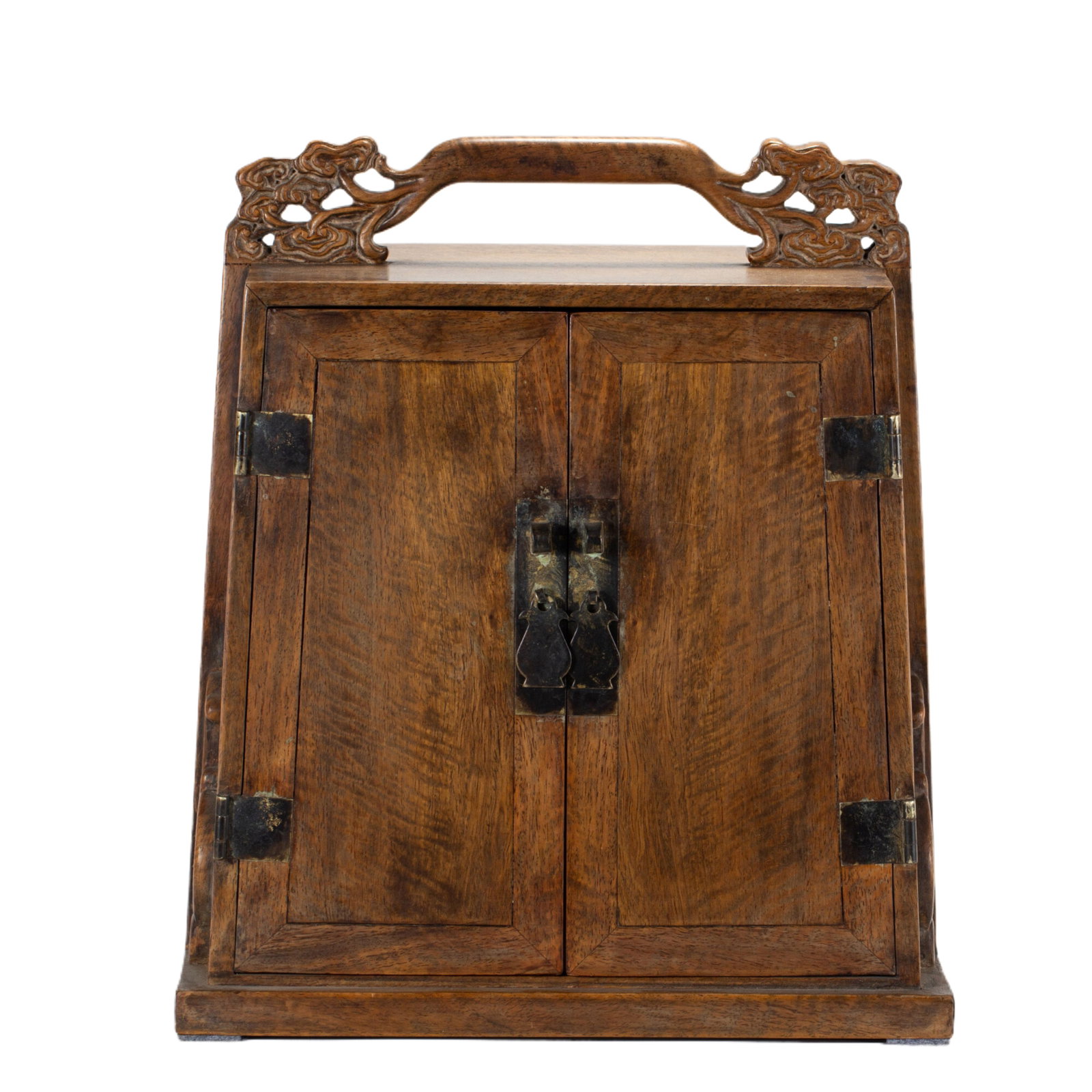 A CHINESE HUANGHUALI WOOD CARRY CABINET (1 of 10)