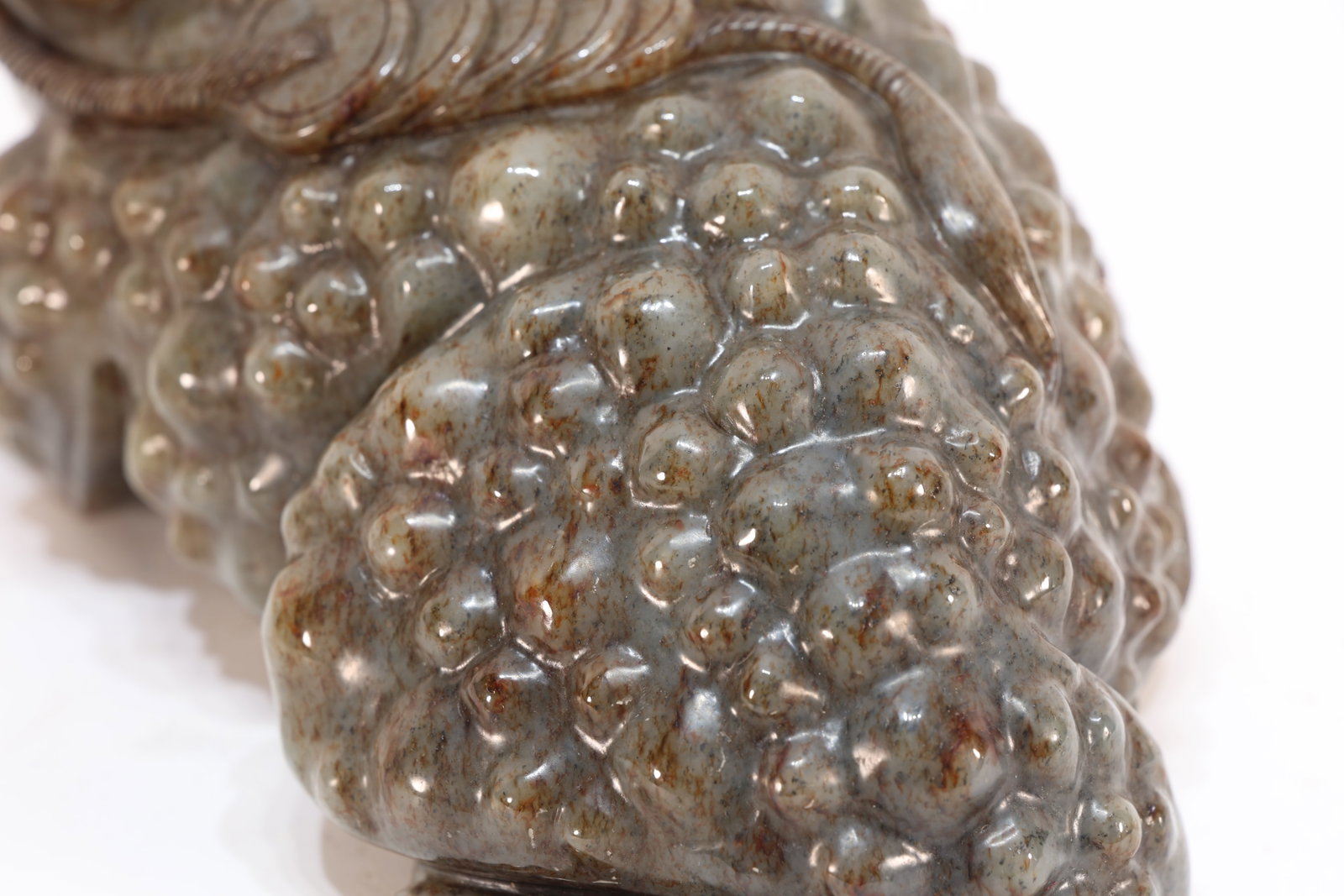 Jade Carved Toad Shape Figure - 10
