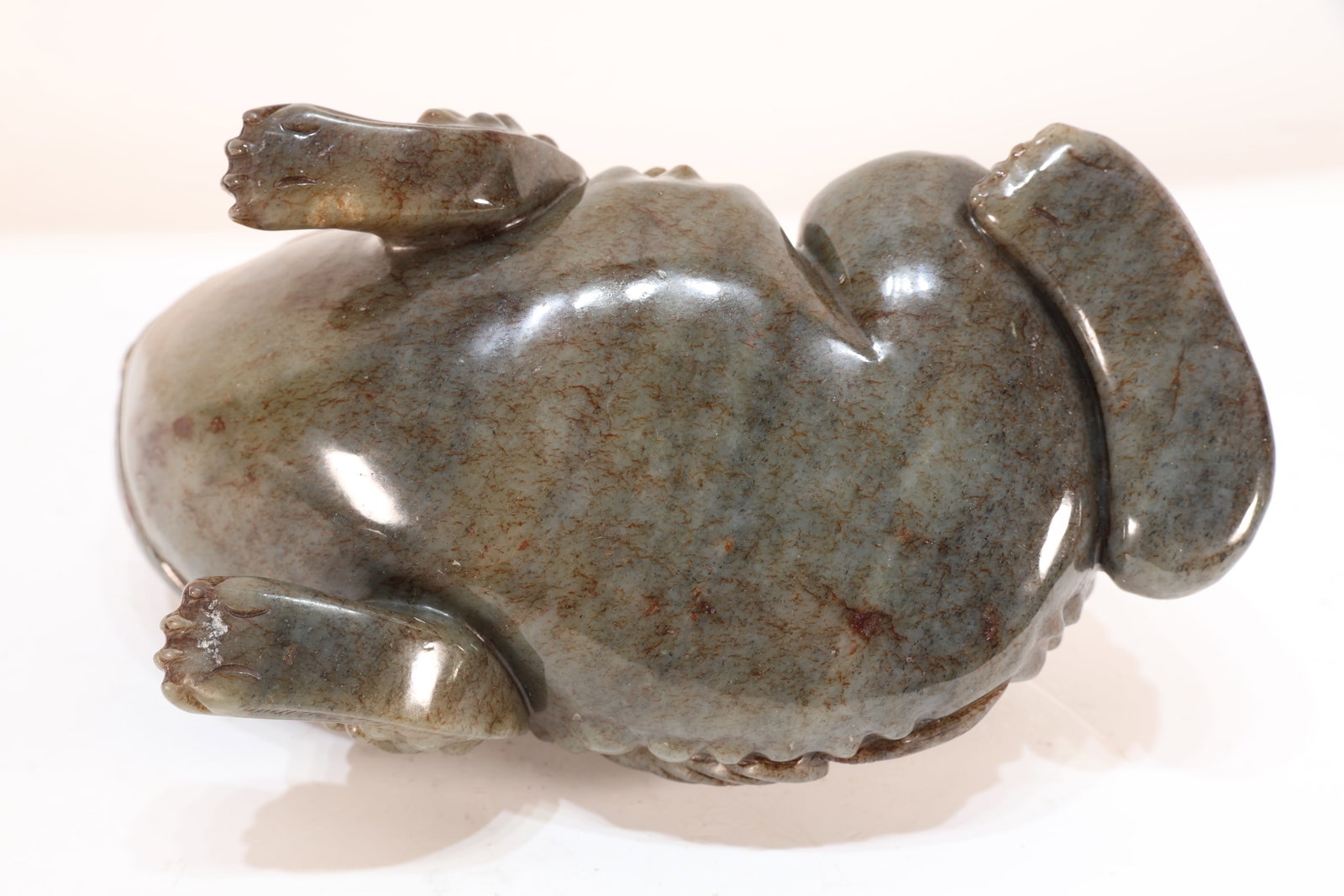Jade Carved Toad Shape Figure - 11