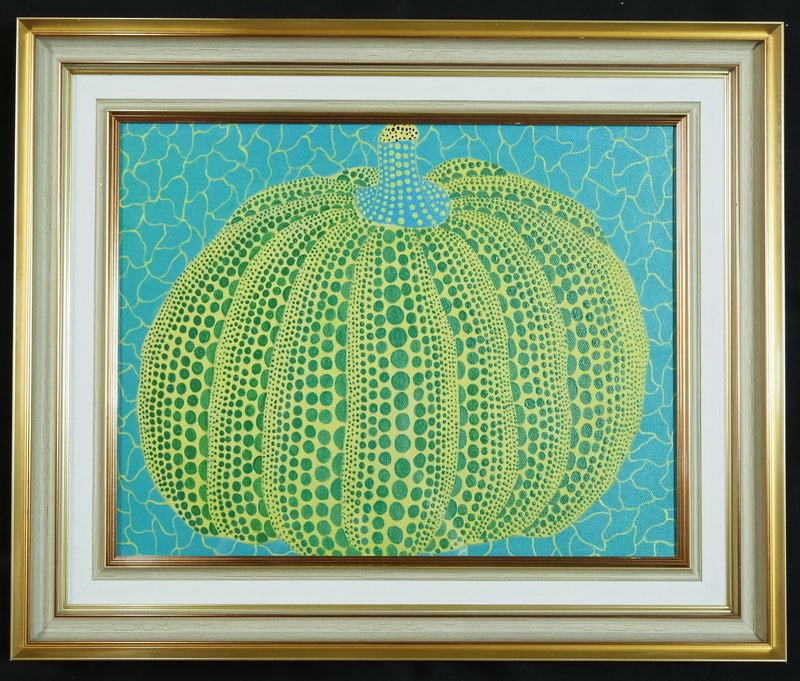 Drawing Pumpkin Oil Painting,Yayoi Kusama Mark: Drawing Pumpkin Oil Painting,Yayoi Kusama Mark ?55 x 46cm?
