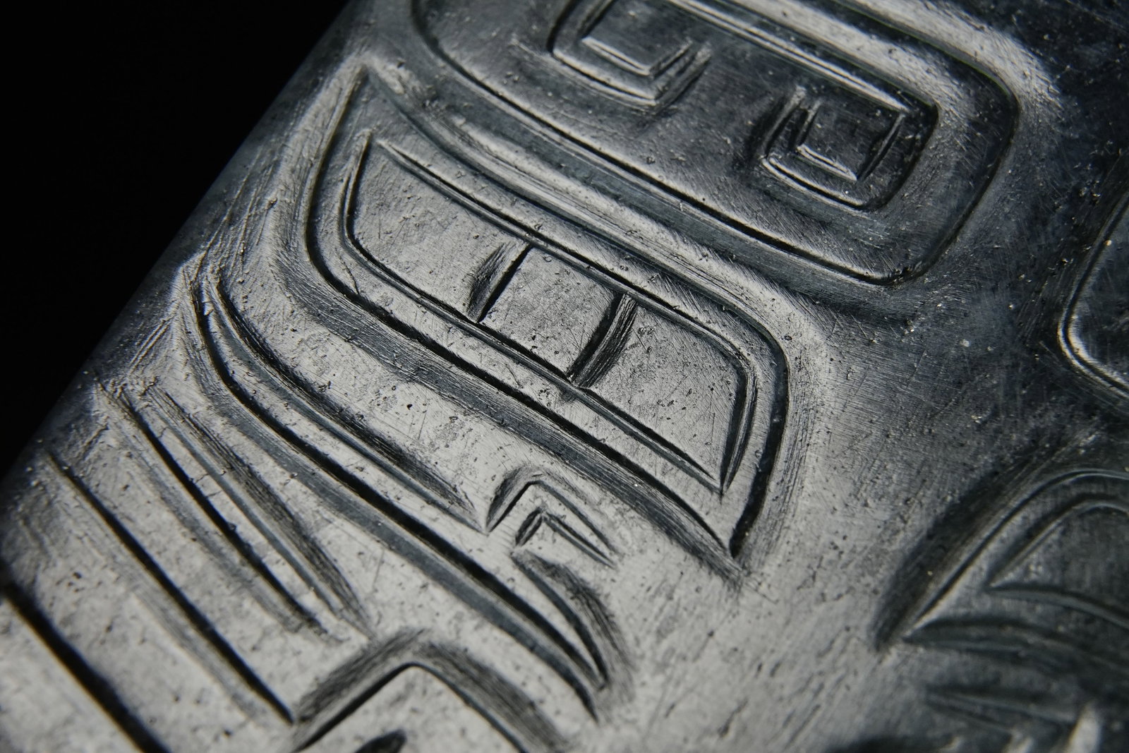 Jade Carved Beast Face Pattern Ge - 5