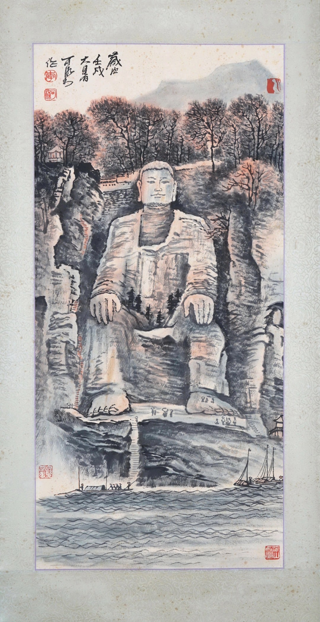 Chinese Drawing Buddha Painting,Li Keran Mark: Chinese Drawing Buddha Painting,Li Keran Mark ?100 x 48cm?