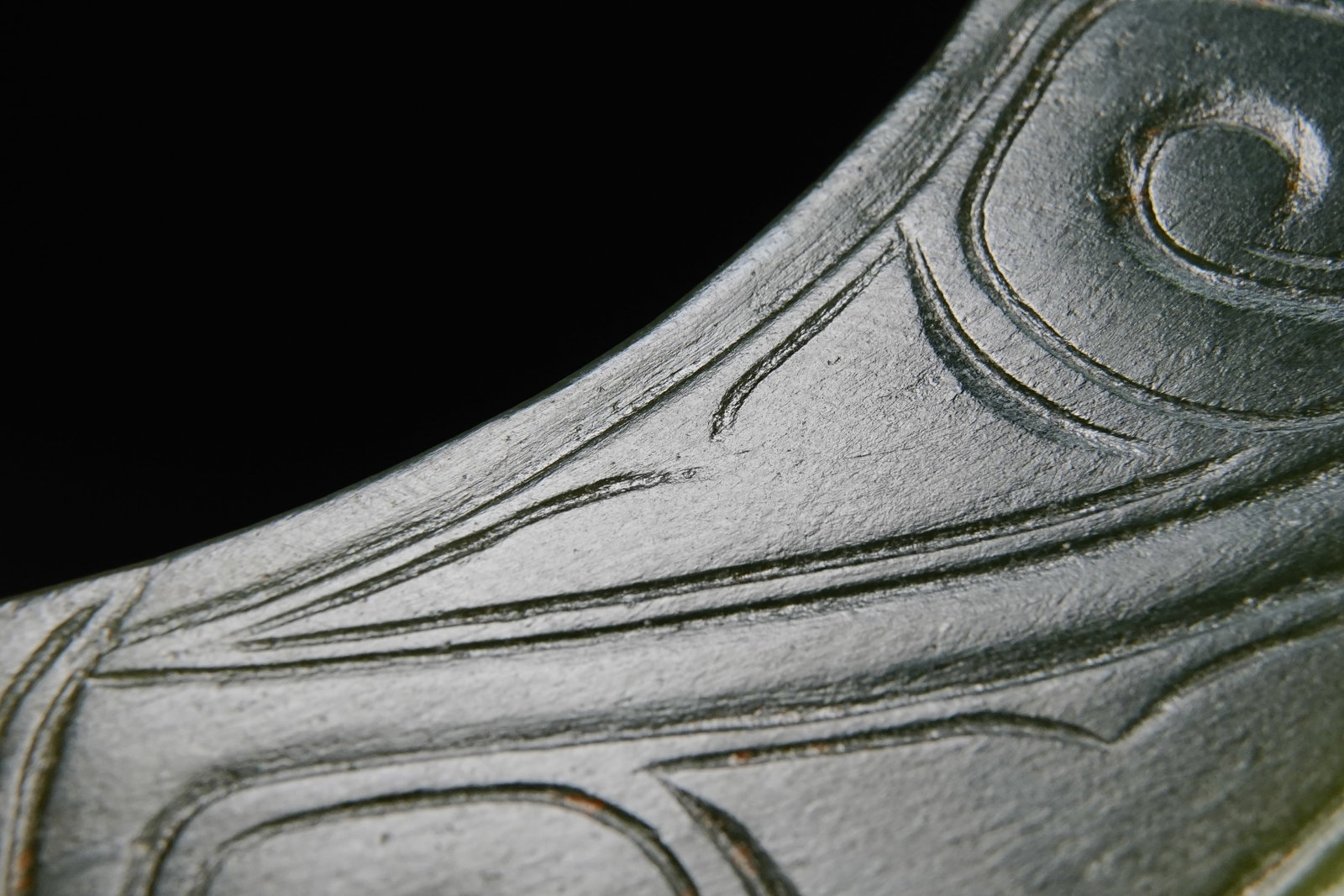 Jade Carved Phoenix Pattern Huang - 5