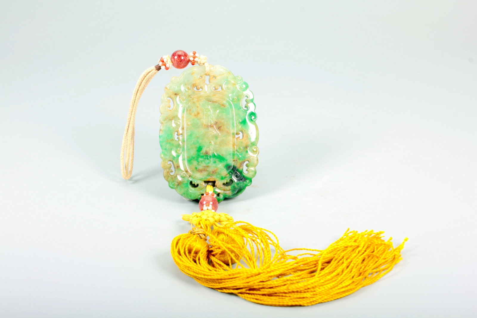 A JADEITE ABSTINENCE PENDANT - 5