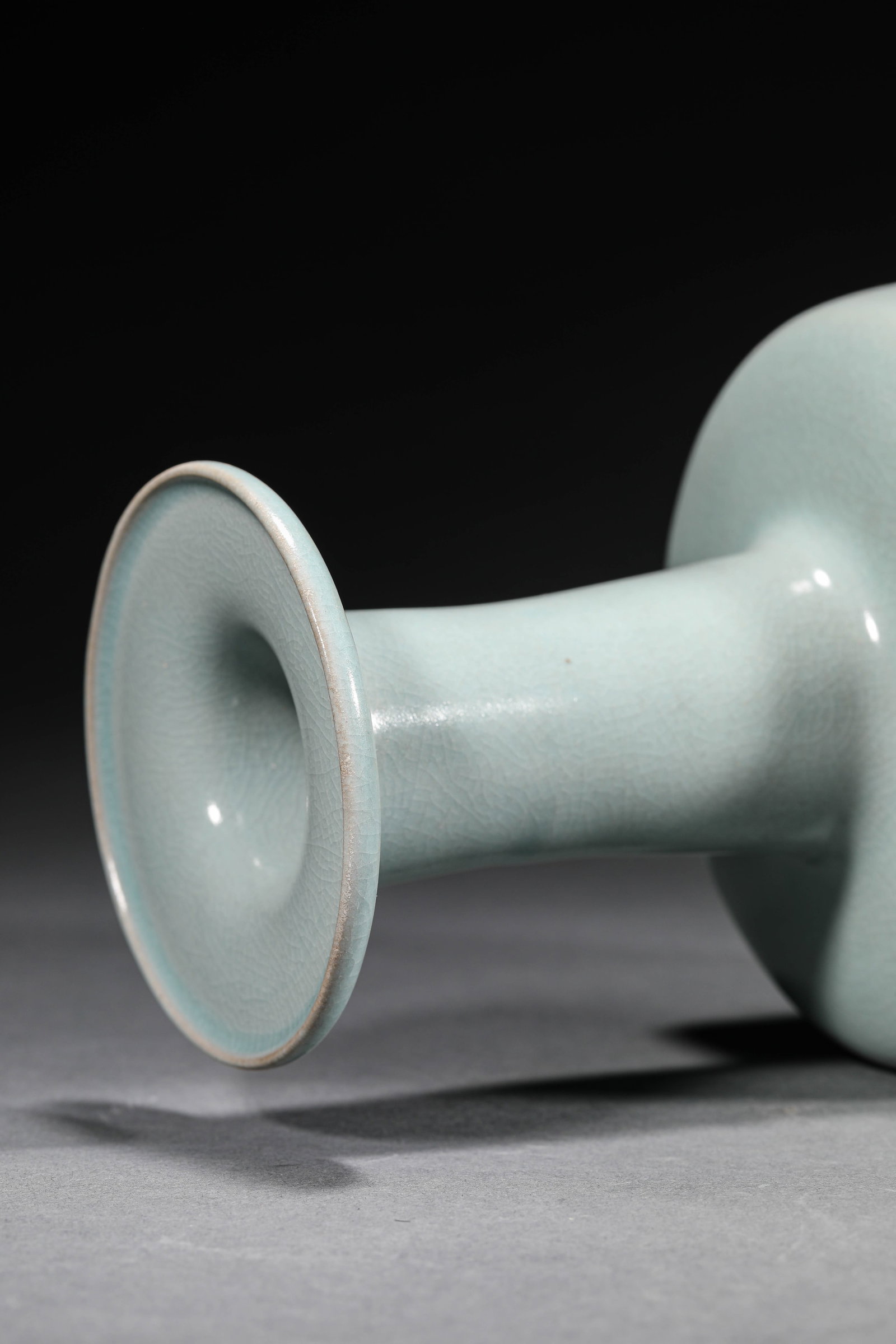 A RU-TYPE DISH MOUTHED VASE - 4