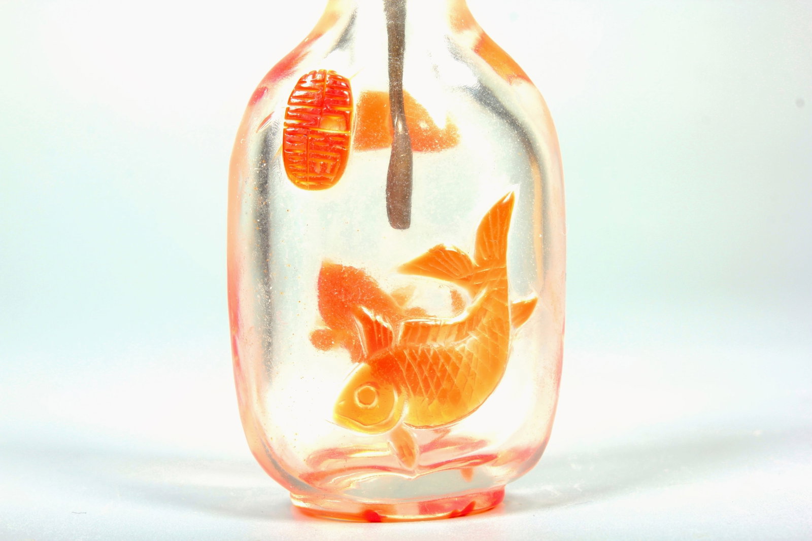A GLASS SNUFF BOTTLE - 2
