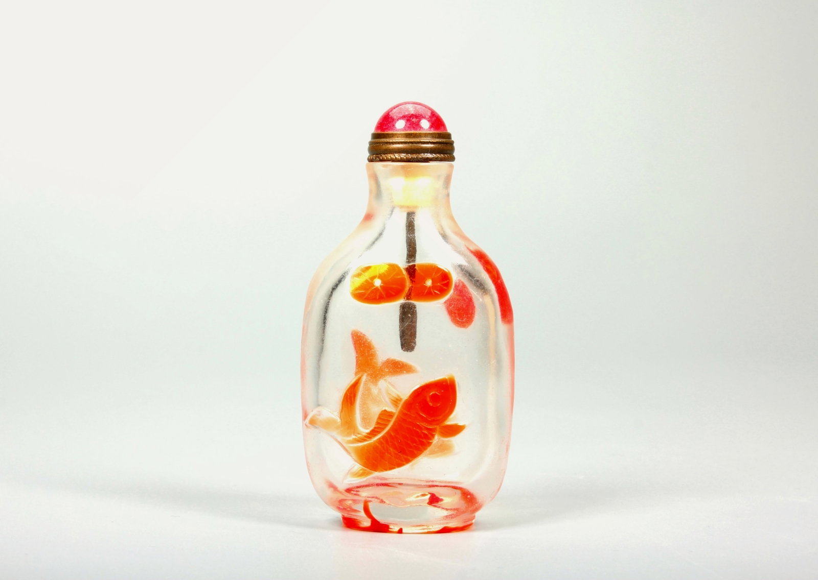 A GLASS SNUFF BOTTLE - 3