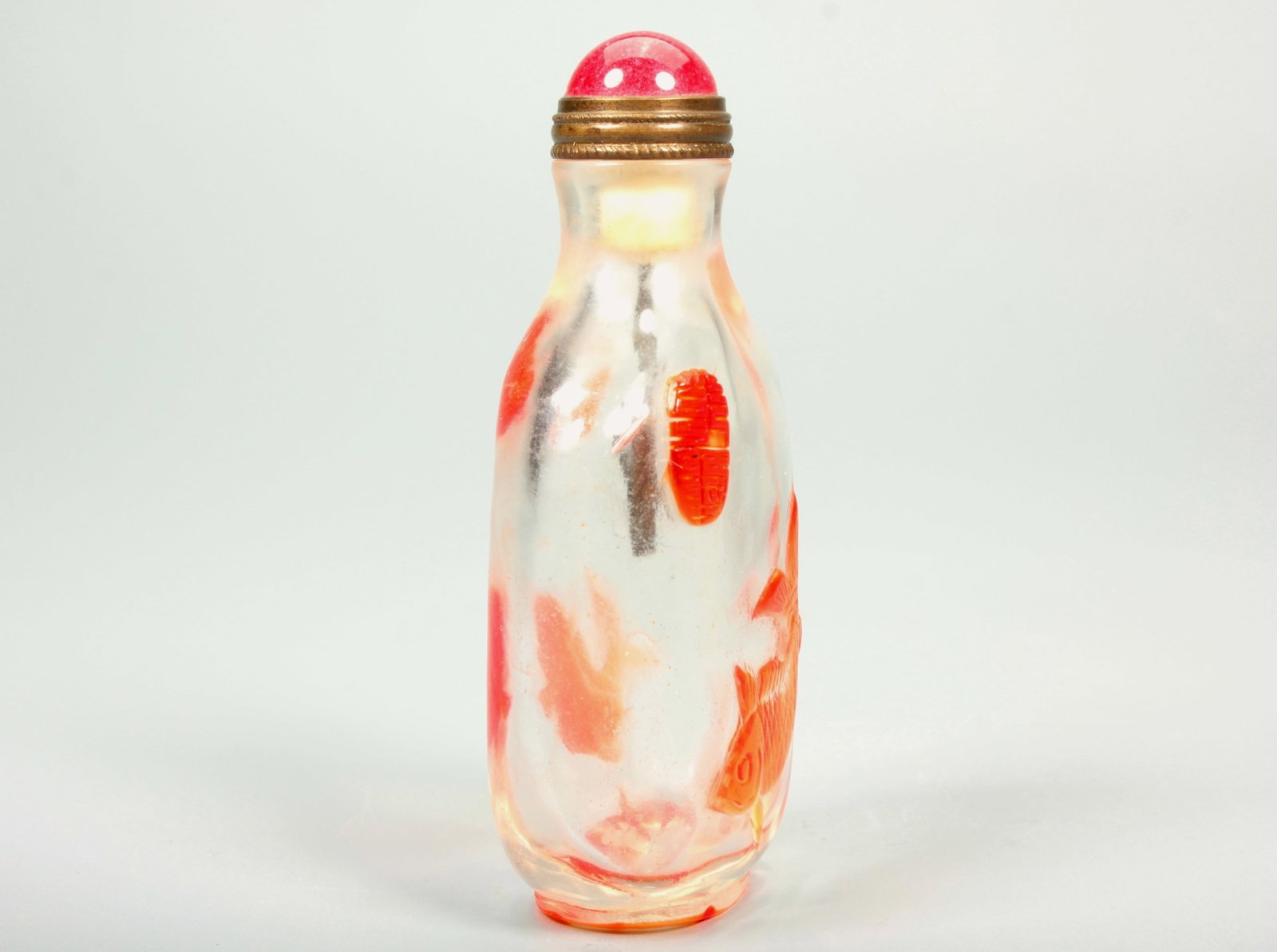 A GLASS SNUFF BOTTLE - 7