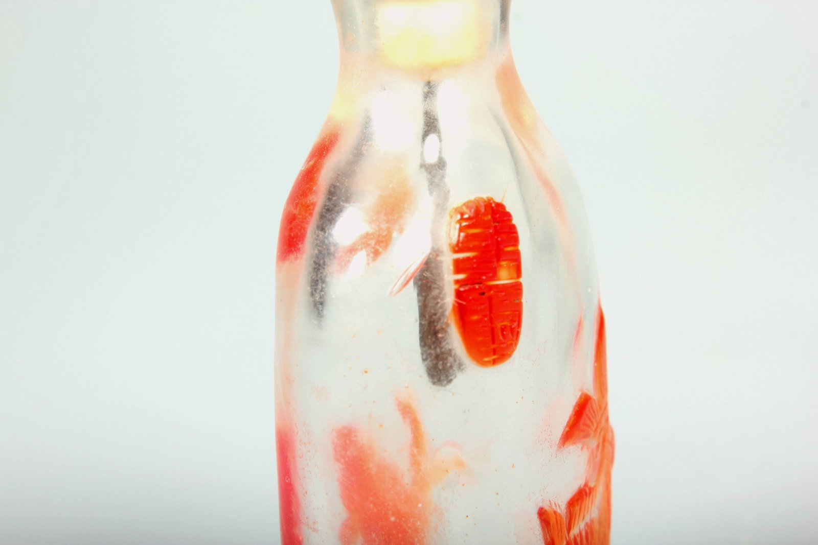 A GLASS SNUFF BOTTLE - 8