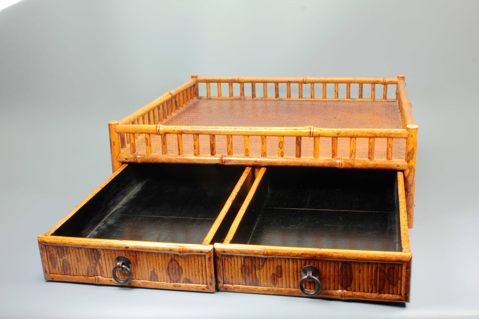 A BAMBOO TEA TABLE - 6