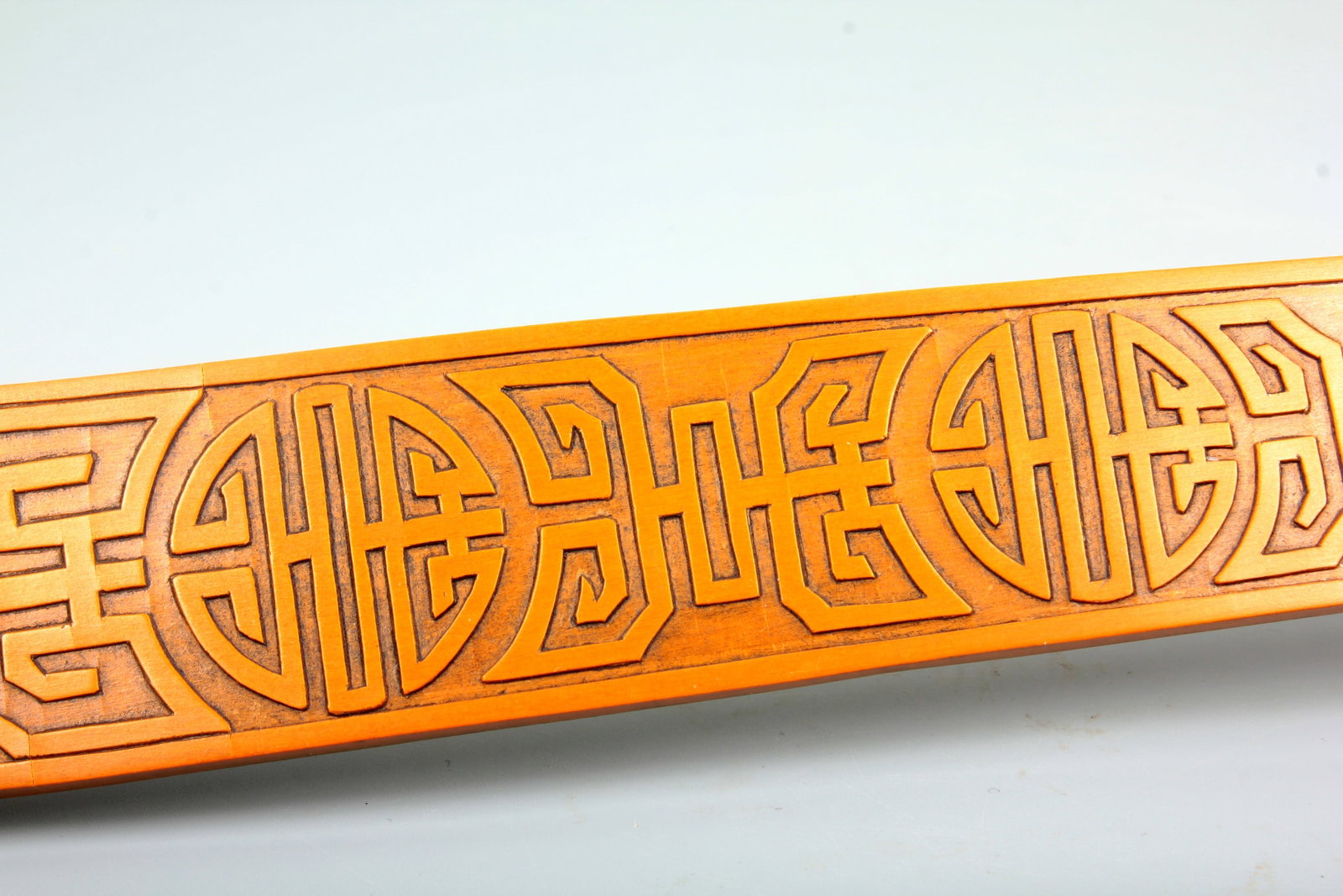 A BAMBOO SHEATH LONGEVITY PATTERN RUYI DISPLAY ITEM - 5