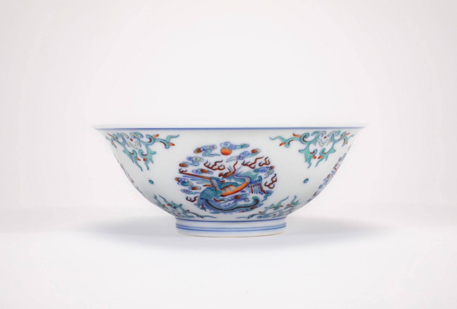 A DOUCAI 'PHOENIX' BOWL - 3