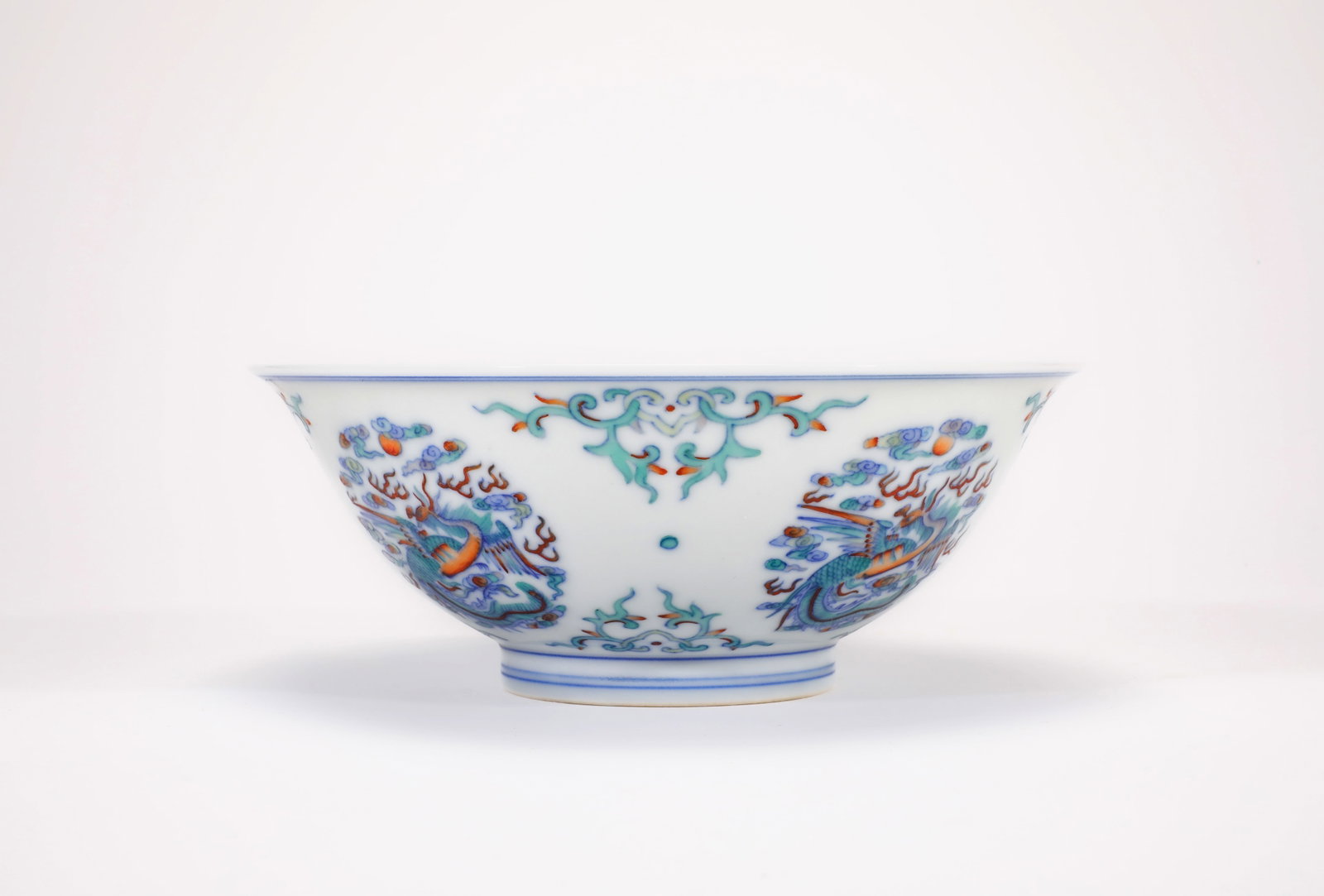 A DOUCAI 'PHOENIX' BOWL - 4